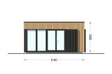 Domek ogrodowy drewniany PREMIUM (34 mm + elewacja), 5x4 m, 18 m² specification 2