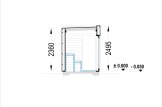 Sauna ogrodowa zewnętrzna DELLA (34 mm + elewacja), 3,6 x 2,1 m, 5,5 m² specification 6