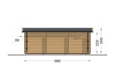 Domek ogrodowy drewniany ELEONORA (44 mm), 6,6 x 3 m, 20 m² specification 4