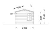 Domek ogrodowy drewniany POOLHOUSE (44 mm), 4x3 m, 12 m² specification 5