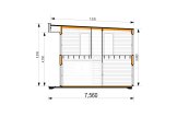 Dom drewniany całoroczny KAYA 4 (44 mm + elewacja, z izolacją PLUS), 64 m² specification 7