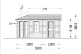 Domek ogrodowy drewniany KIM (44 mm), 5x3 m, 15 m² specification 2