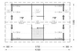 Dom drewniany letniskowy LANGON (66 mm), 95 m² specification 2