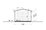 Garaż drewniany CLASSIC (34 mm), 3,6x5,4 m, 20 m² specification 6
