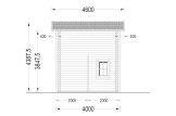 Domek letniskowy całoroczny AVIGNON F (44+44 mm, z izolacją PLUS), 20 m² - z antresolą 16 m² specification 5