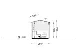 Sauna ogrodowa zewnętrzna SERENE (34 mm + elewacja), 3.3x2.5 m, 4.95 m² specification 6