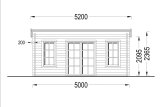 Domek ogrodowy drewniany ESSEX (34+34 mm, z izolacją), 5x4 m, 20 m² specification 2