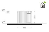 Domek ogrodowy drewniany PREMIUM (paneli SIP), 5x3 m, 15 m² specification 3