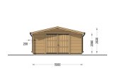 Garaż drewniany CLASSIC S (44 mm), 5x6 m, 30 m² specification 2