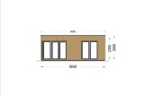 Domek letniskowy drewniany PREMIUM (34 mm + elewacja), 6,5 x 4,5 m, 30 m² specification 2