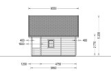 Dom drewniany letniskowy LIVINGTON (44 mm), 50 m² specification 4