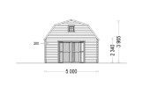 Garaż drewniany MISSISSIPPI (44 mm), 5x6 m, 30 m² specification 2