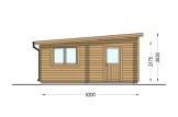 Garaż drewniany MODERN (34 mm), 3,6x5,4 m, 20 m² specification 3
