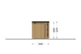 Sauna ogrodowa zewnętrzna OKO (34 mm + elewacja), 2.3x1.6 m, 2.7 m² specification 4