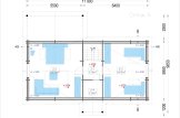 Dom drewniany letniskowy VERA (44+44 mm), 132 m² - z tarasem 13,5 m² specification 2