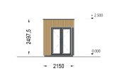 Domek ogrodowy drewniany PREMIUM (34 mm + elewacja), 2x2 m, 4 m² specification 2