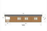 Dom drewniany całoroczny AVON (44+44 mm, z izolacją PLUS), 90 m² specification 4