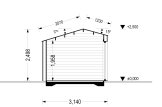 Domek ogrodowy drewniany TONIA (34 mm + elewacja), 3x3 m, 9 m² specification 6
