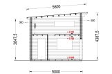 Domek letniskowy całoroczny AVIGNON F (44+44 mm, z izolacją PLUS), 20 m² - z antresolą 16 m² specification 7