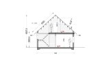 Dom drewniany letniskowy DORIS (44+44 mm), 80 m² specification 3