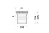 Domek ogrodowy drewniany NANO (28 mm), 2,5x2 m, 5 m² specification 5