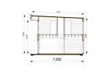 Dom drewniany letniskowy KAYA 4 (44 mm + elewacja, z izolacją), 64 m² specification 7