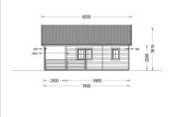 Domek letniskowy drewniany ANGERS (44 mm), 36 m² - z tarasem 19 m² specification 4