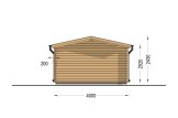 Domek ogrodowy drewniany WISSOUS (44 mm), 4x3 m, 12 m² specification 4