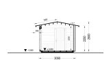 Domek ogrodowy drewniany ARTUR PLUS (34 mm + elewacja), 6x3 m, 15 m² specification 6