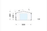 Garaż drewniany SILVIA (34 mm + elewacja), 5x6 m, 30 m² specification 6