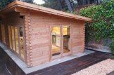 Domek letniskowy drewniany MAJA (44 mm), 7,5 x 4 m, 30 m² customer 3