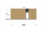 Dom drewniany całoroczny KAYA 2 (44 mm + elewacja, z izolacją PLUS), 64 m² specification 5