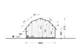 Garaż drewniany BARN (44 mm), 5x6 m, 30 m² specification 6