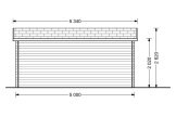 Domek ogrodowy drewniany OSLO (34+34 mm, z izolacją), 5x4 m, 20 m² specification 4
