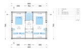 Dom drewniany letniskowy DORIS (44+44 mm), 80 m² specification 2