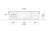 Dom drewniany letniskowy UZES F (44 mm), 70 m² specification 2