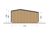 Domek ogrodowy drewniany TONIA PLUS (34 mm + elewacja), 5x3 m, 15 m² specification 4