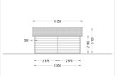 Dom drewniany letniskowy FILL (44+44 mm), 60 m² specification 3