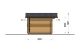 Domek ogrodowy drewniany OLYMP (34 mm), 4x3 m, 12 m² specification 3