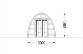 Domek ogrodowy drewniany BRETA (44 mm), 3x6 m, 18 m² specification 2