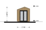 Domek ogrodowy drewniany TONIA (34 mm + elewacja), 2x2 m, 4 m² specification 2