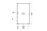 Garaż drewniany CLASSIC (34 mm), 3,2x5,2 m, 16 m² specification 1