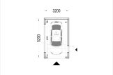 Garaż drewniany SILVIA F (34 mm + elewacja), 3,2x5,2 m, 16,6 m² specification 1
