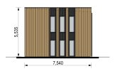 Dom drewniany letniskowy KAYA 4 (44 mm + elewacja, z izolacją), 64 m² specification 6