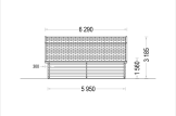Garaż drewniany BARN (44 mm), 5x6 m, 30 m² specification 3