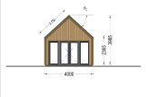Domek letniskowy drewniany SALLY (34 mm + elewacja), 20 m² specification 2