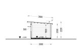Domek ogrodowy drewniany MALTA (34 mm), 3x3 m, 9 m² specification 6