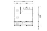 Dom drewniany letniskowy LIVINGTON (44 mm), 50 m² specification 1