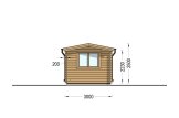 Domek ogrodowy drewniany ELEONORA (44 mm), 6,6 x 3 m, 20 m² specification 3