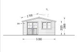 Domek ogrodowy drewniany LILLE (34 mm), 5x5 m, 25 m² specification 2